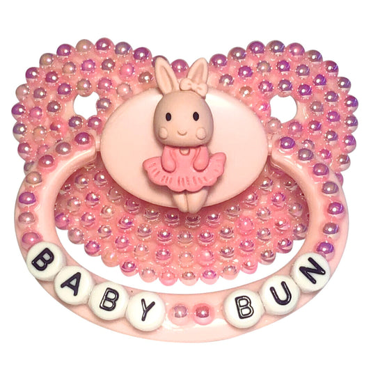 Baby Bear Pacis Adult Pacifier "Baby Bun" Pink Bunny Adult Paci (DDLG/ABDL)