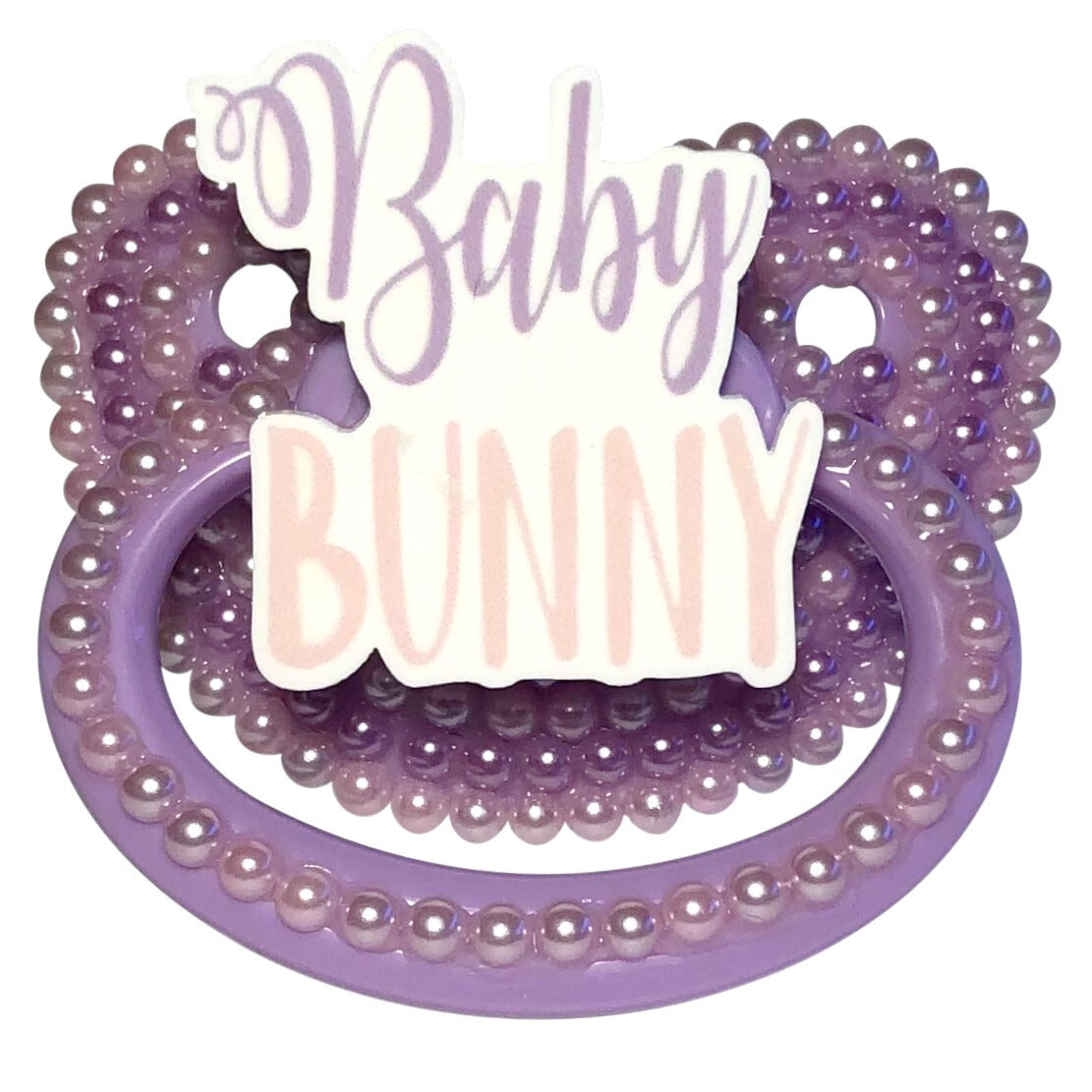 Baby Bear Pacis Adult Pacifier "Baby Bunny" Purple Adult Paci (DDLG/ABDL)