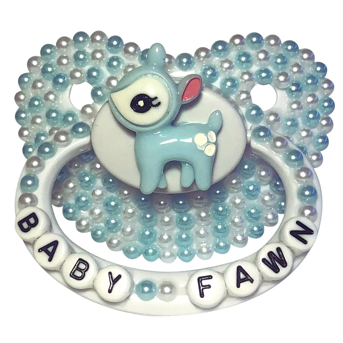 Baby Bear Pacis Adult Pacifier "Baby Fawn" White Adult Paci (DDLG/ABDL)