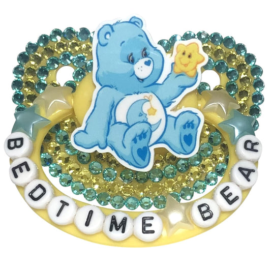 Baby Bear Pacis Adult Pacifier "Bedtime Bear" Yellow Adult Paci (DDLG/ABDL)