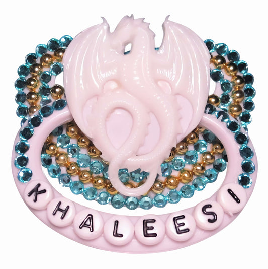 Baby Bear Pacis Adult Pacifier "Khaleesi" White Adult Paci (DDLG/ABDL)