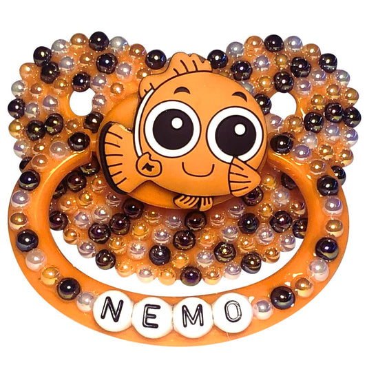 Baby Bear Pacis Adult Pacifier "Nemo" Orange Adult Paci (DDLG/ABDL)