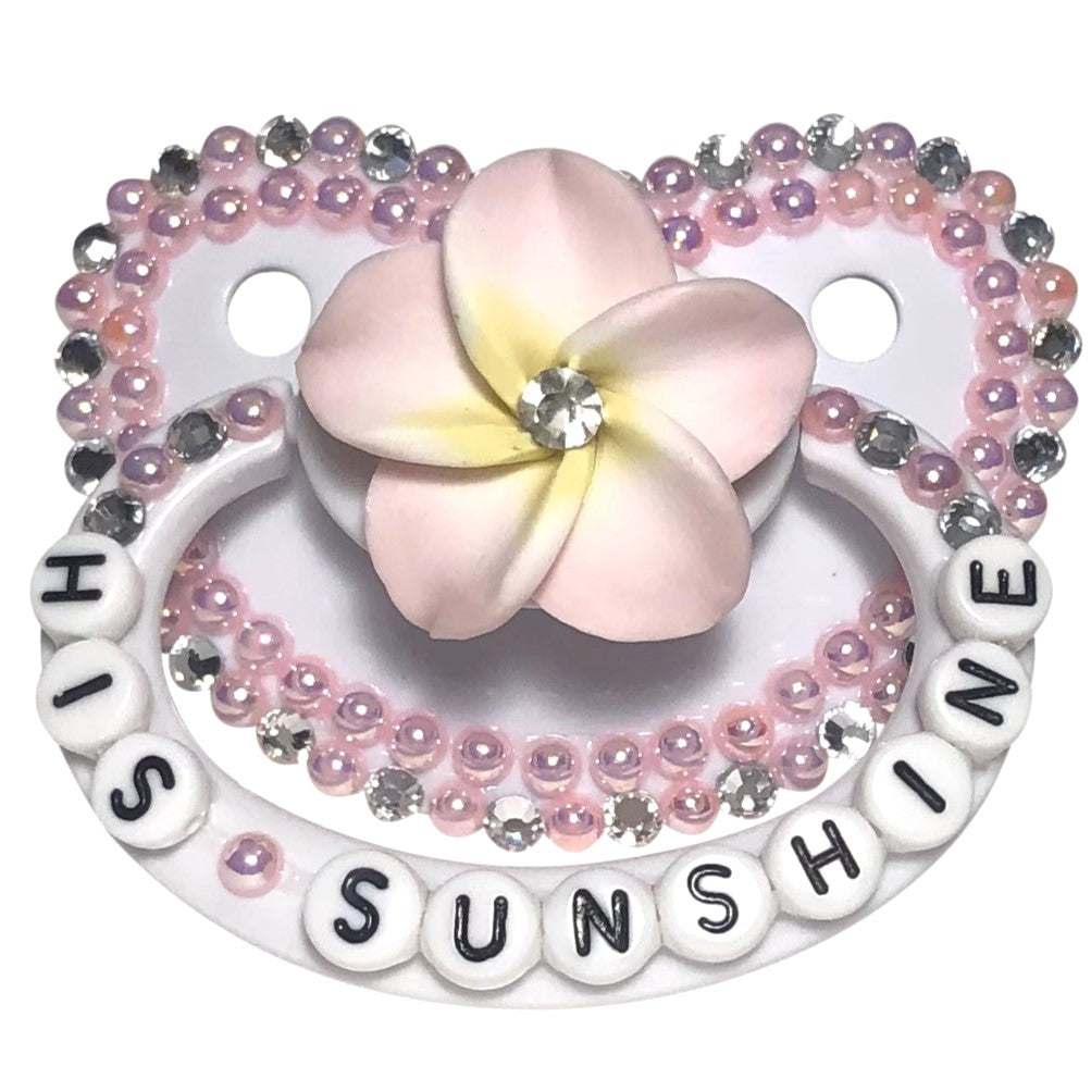 Baby Bear Pacis Adult Pacifier "His Sunshine" White Adult Paci (DDLG/ABDL)