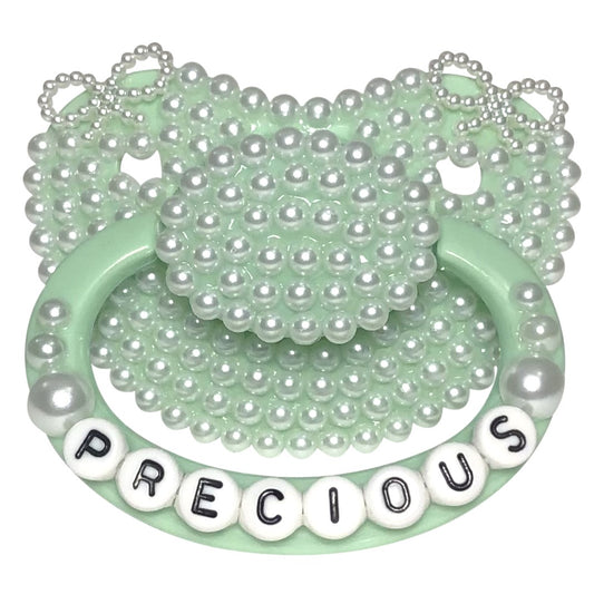 Baby Bear Pacis Adult Pacifier, "Precious" Green Adult Paci (DDLG/ABDL)