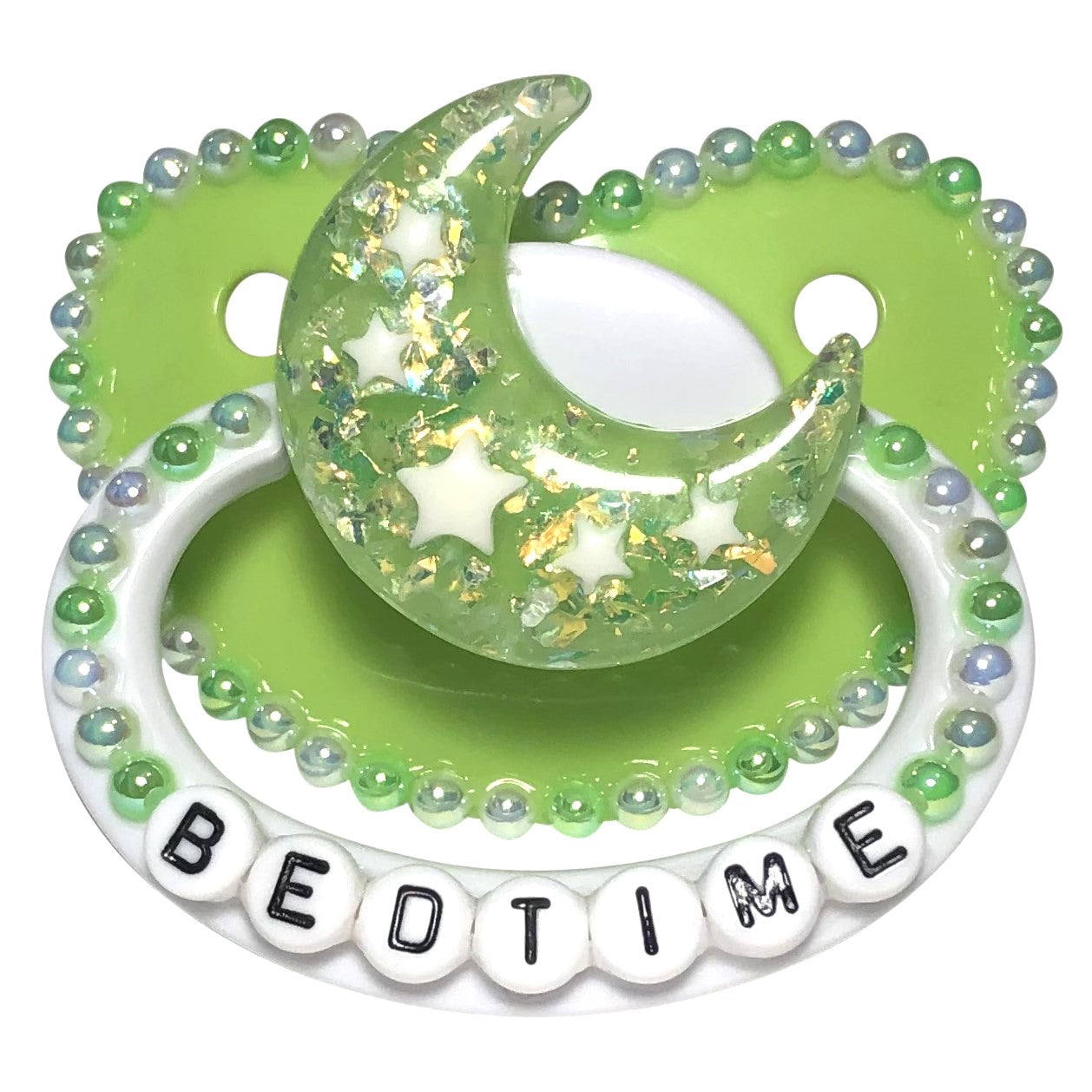 Baby Bear Pacis Adult Pacifier "Bedtime" Green Adult Paci (DDLG/ABDL)