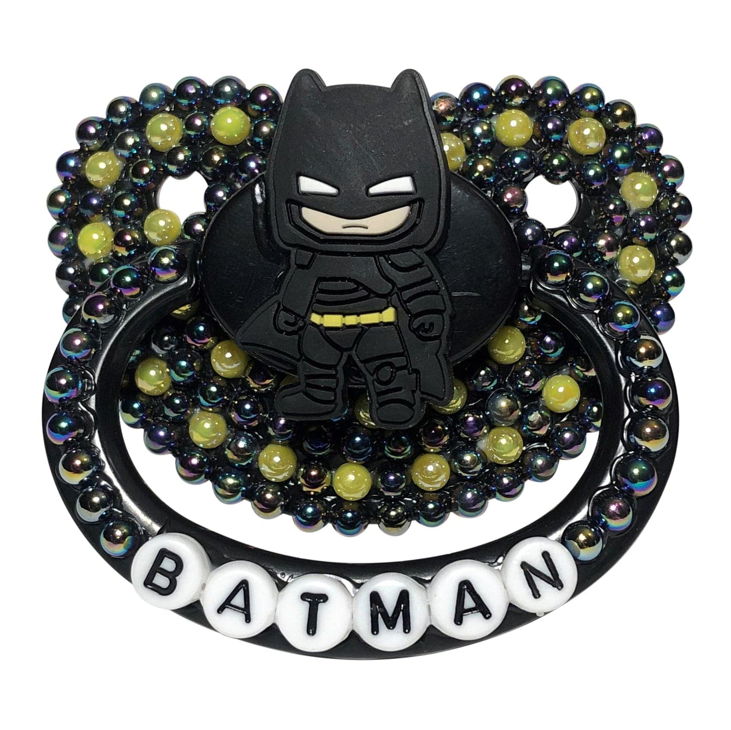 Baby Bear Pacis Adult Pacifier "Batman" Black Adult Paci (DDLG/ABDL) - BBP