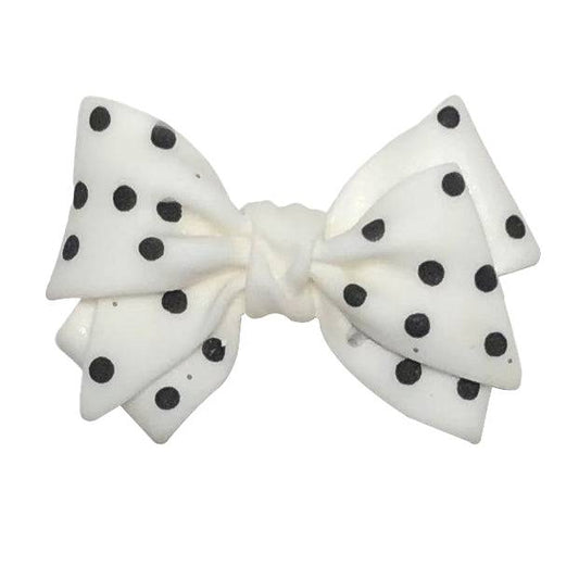 Centerpiece #111 (White Polka Dot Bow) - BBP