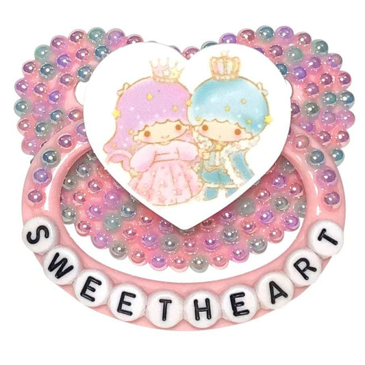 Baby Bear Pacis Adult Pacifier "Sweetheart" Pink Little Twin Stars Adult Paci (DDLG/ABDL) - BBP