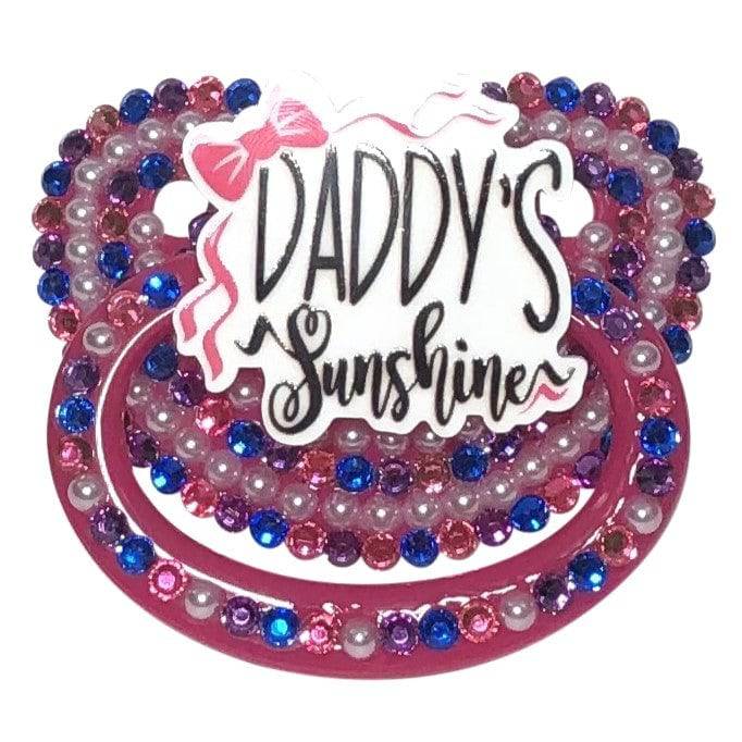 Baby Bear Pacis Adult Pacifier "Daddy's Sunshine" Dark Pink Adult Paci (DDLG/ABDL) - BBP