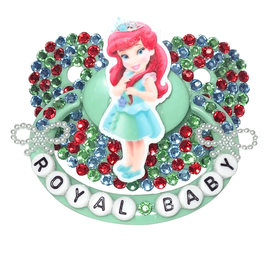 Baby Bear Pacis Adult Pacifier "Royal Baby" Green Ariel Adult Paci (DDLG/ABDL) - BBP