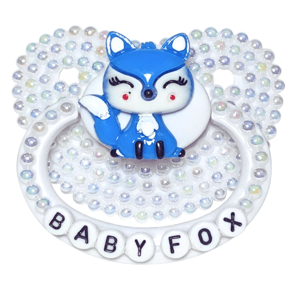 Baby Bear Pacis Adult Pacifier "Baby Fox" White Adult Paci (DDLG/ABDL) - BBP