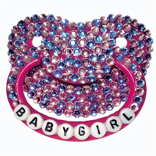 Baby Bear Pacis Adult Pacifier "Babygirl" Dark Pink Adult Paci (DDLG/ABDL)