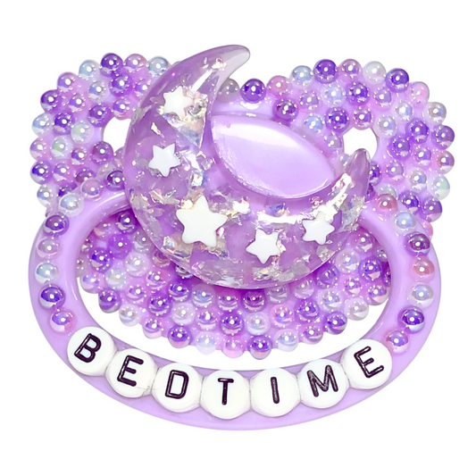 Baby Bear Pacis Adult Pacifier "Bedtime" Purple Adult Paci (DDLG/ABDL)