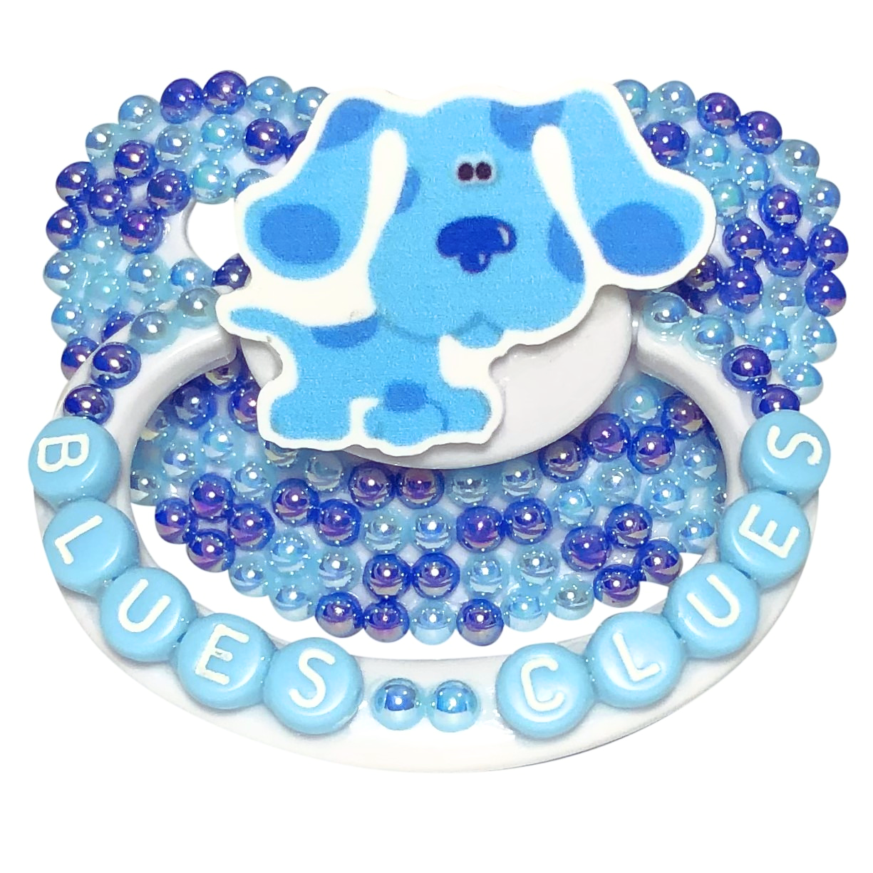 Baby Bear Pacis Adult Pacifier "Blue's Clues" White Adult Paci (DDLG/ABDL)