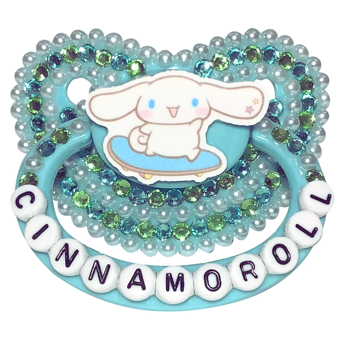 Baby Bear Pacis Adult Pacifier "Cinnamoroll" Teal Adult Paci (DDLG/ABDL)