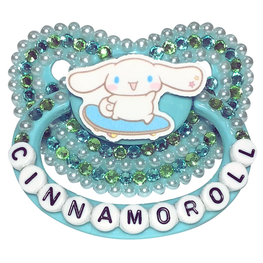 Baby Bear Pacis Adult Pacifier "Cinnamoroll" Teal Adult Paci (DDLG/ABDL)