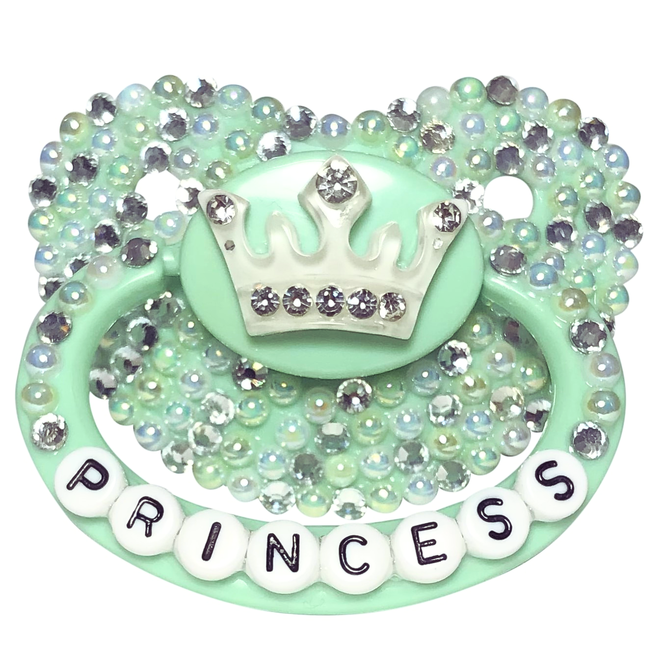 Baby Bear Pacis Adult Pacifier "Princess" Green Adult Paci (DDLG/ABDL)