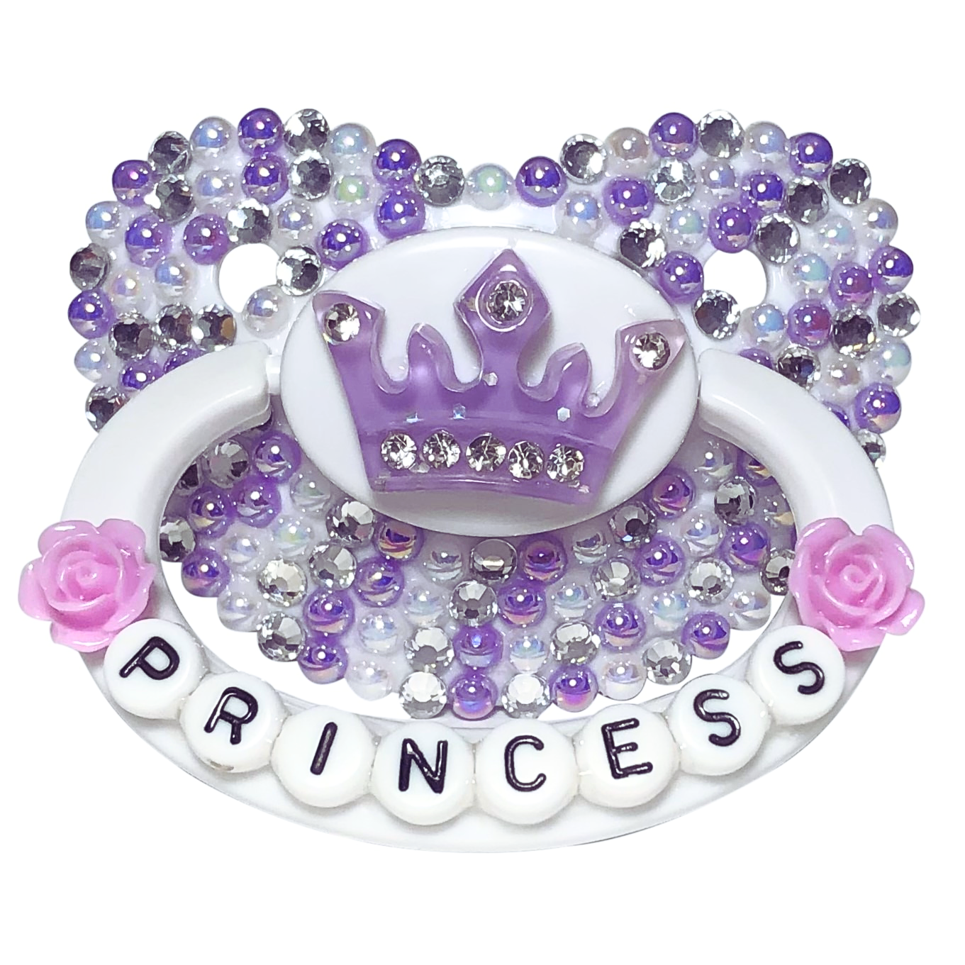 Baby Bear Pacis Adult Pacifier "Princess" Purple Adult Paci (DDLG/ABDL)