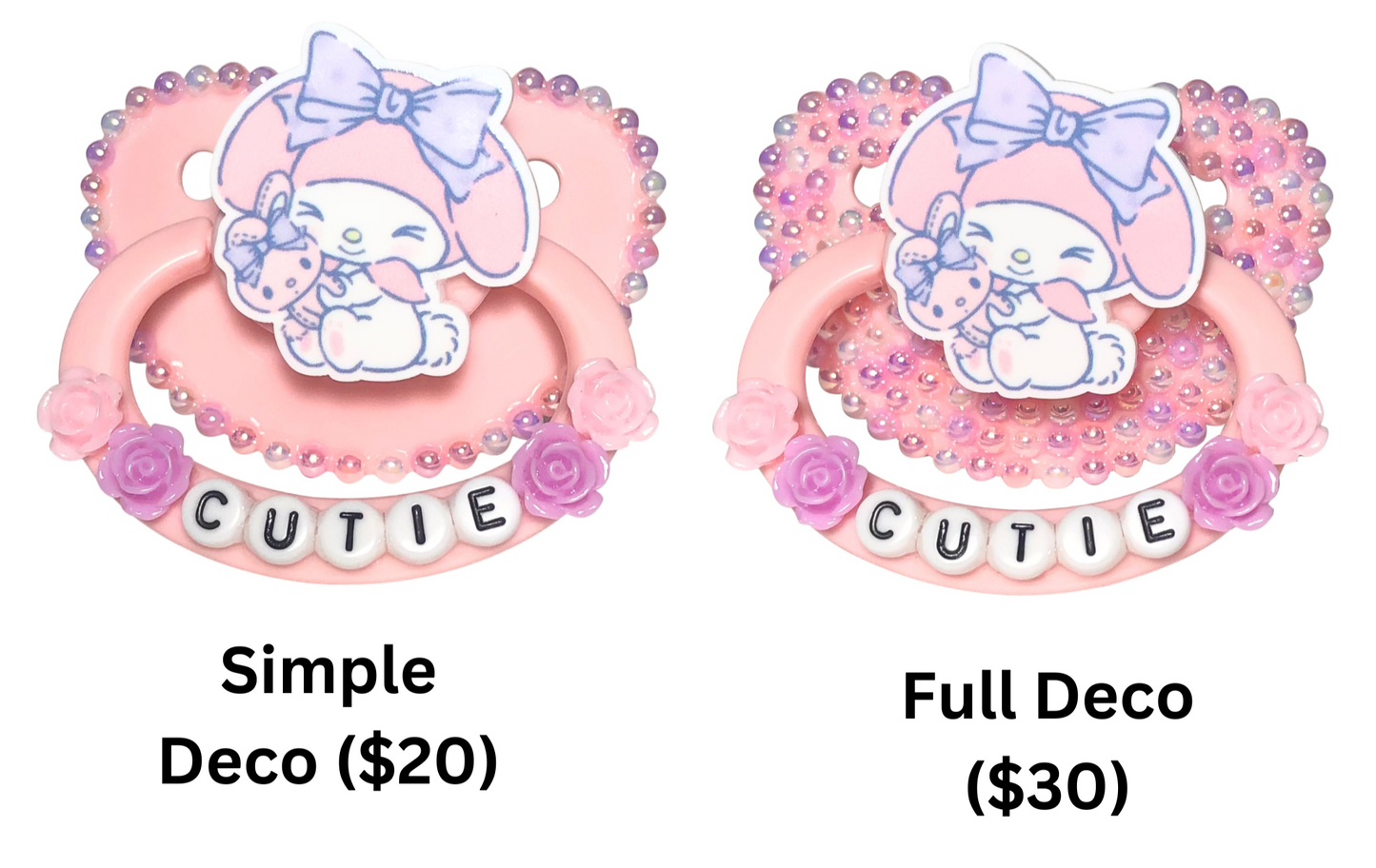 Baby Bear Pacis Adult Pacifier "Cutie" Pink My Melody Adult Paci (DDLG/ABDL)