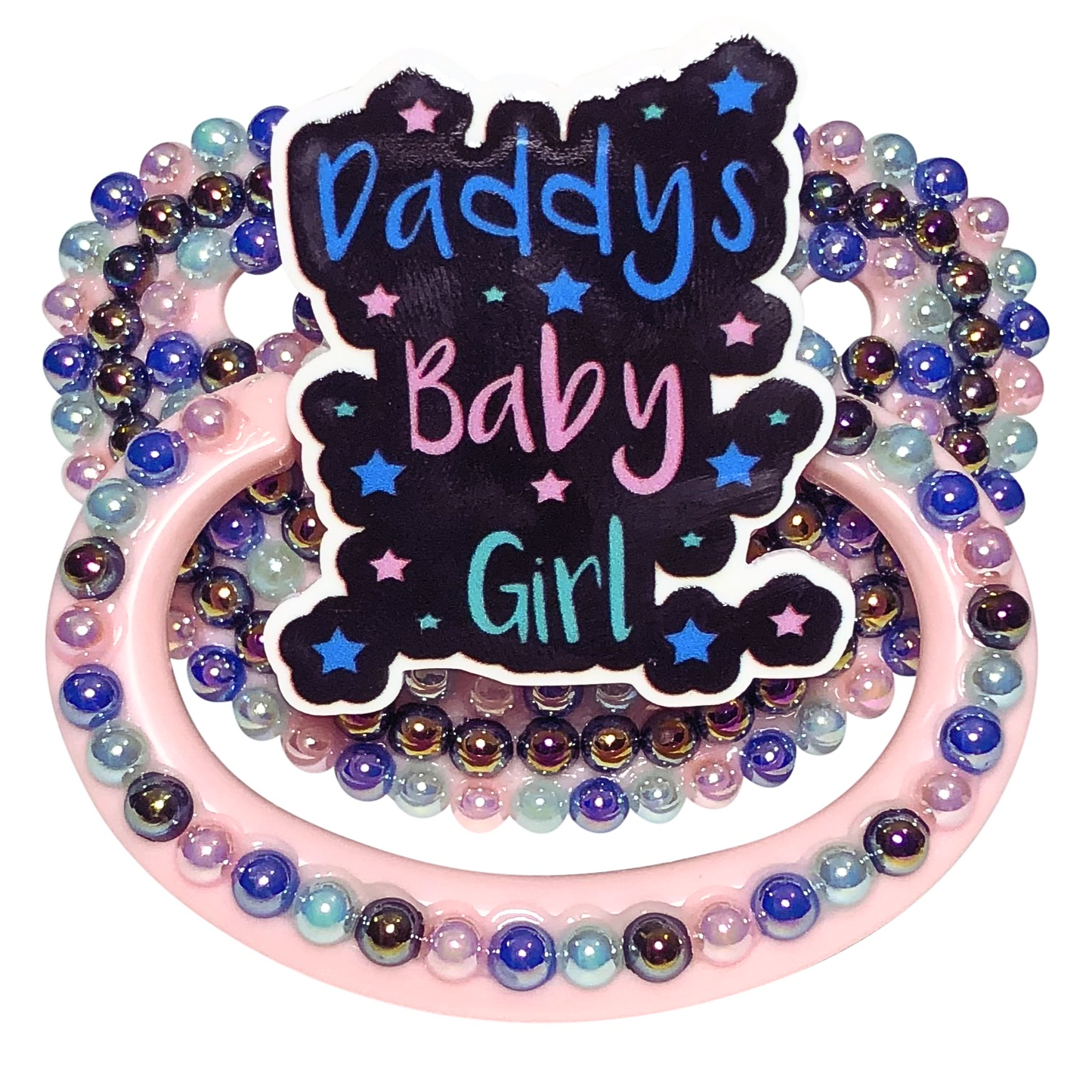 Baby Bear Pacis Adult Pacifier "Daddy's Baby Girl" White Adult Paci (DDLG/ABDL)