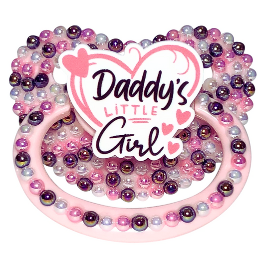 Baby Bear Pacis Adult Pacifier "Daddy's Little Girl" Pink Adult Paci (DDLG/ABDL)