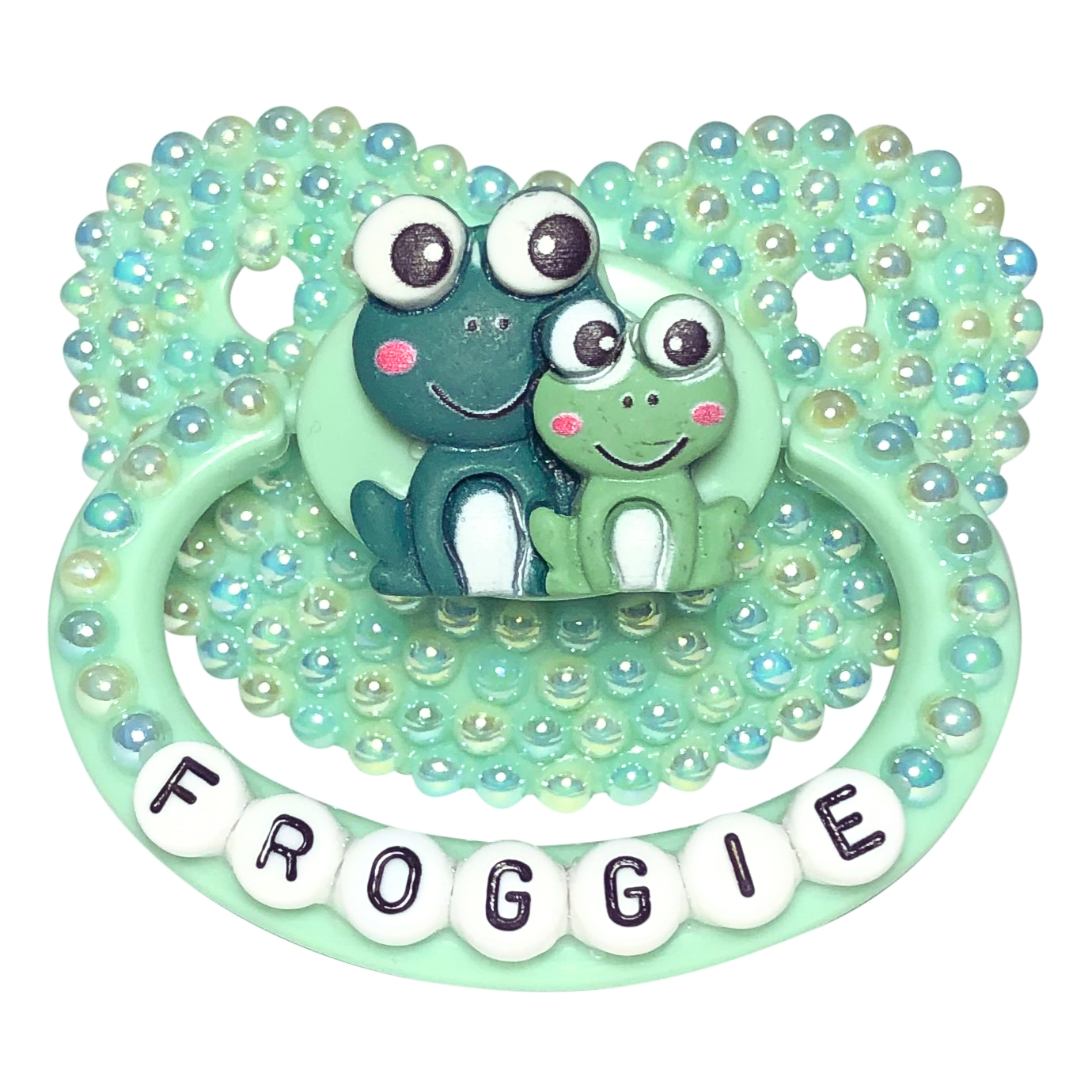 Baby Bear Pacis Adult Pacifier "Froggie" Green Adult Paci (DDLG/ABDL)