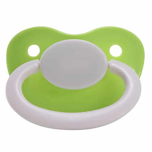 Baby Bear Pacis Green and White Adult Pacifier (#10)