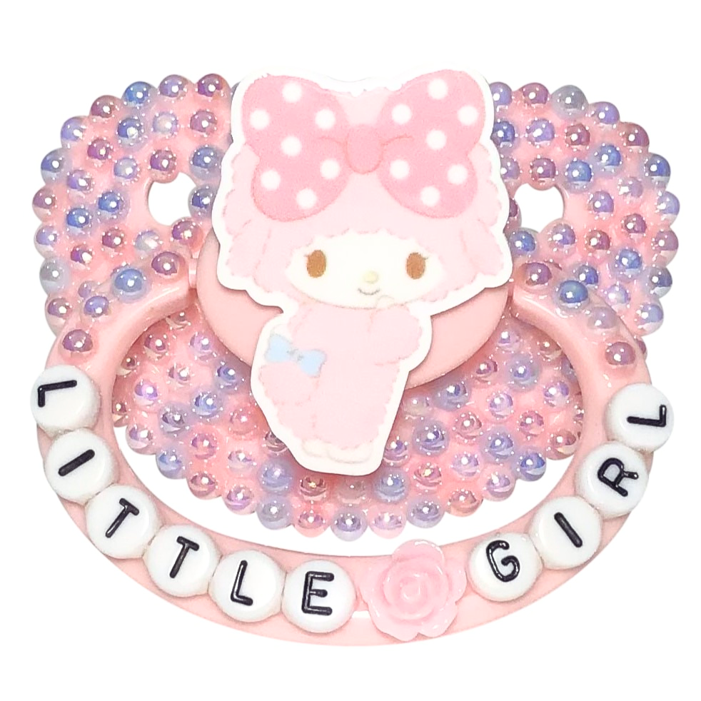 Baby Bear Pacis Adult Pacifier "Little Girl" Pink My Sweet Piano Adult Paci (DDLG/ABDL)