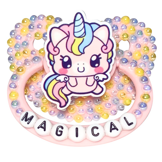 Baby Bear Pacis Adult Pacifier "Magical" Pink Adult Paci (DDLG/ABDL)