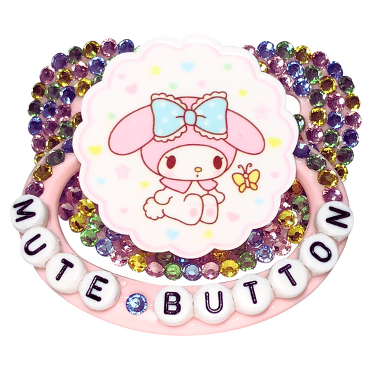 Baby Bear Pacis Adult Pacifier "Mute Button" Pink My Melody Adult Paci (DDLG/ABDL)