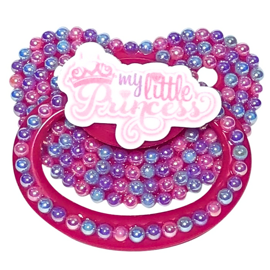 Baby Bear Pacis Adult Pacifier "My Little Princess" Dark Pink Adult Paci (DDLG/ABDL)