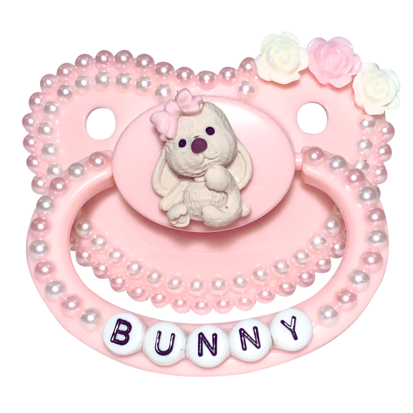 Baby Bear Pacis Adult Pacifier "Bunny" Pink Adult Paci (DDLG/ABDL)