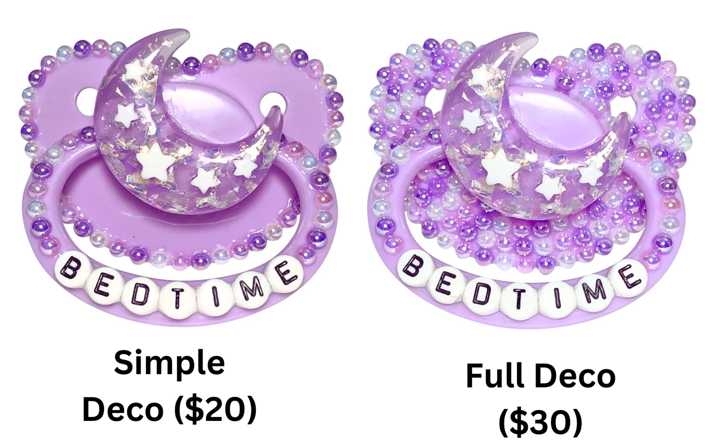 Baby Bear Pacis Adult Pacifier "Bedtime" Purple Adult Paci (DDLG/ABDL)