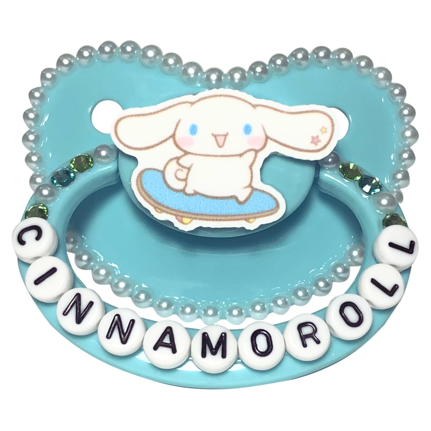 Baby Bear Pacis Adult Pacifier "Cinnamoroll" Teal Adult Paci (DDLG/ABDL)