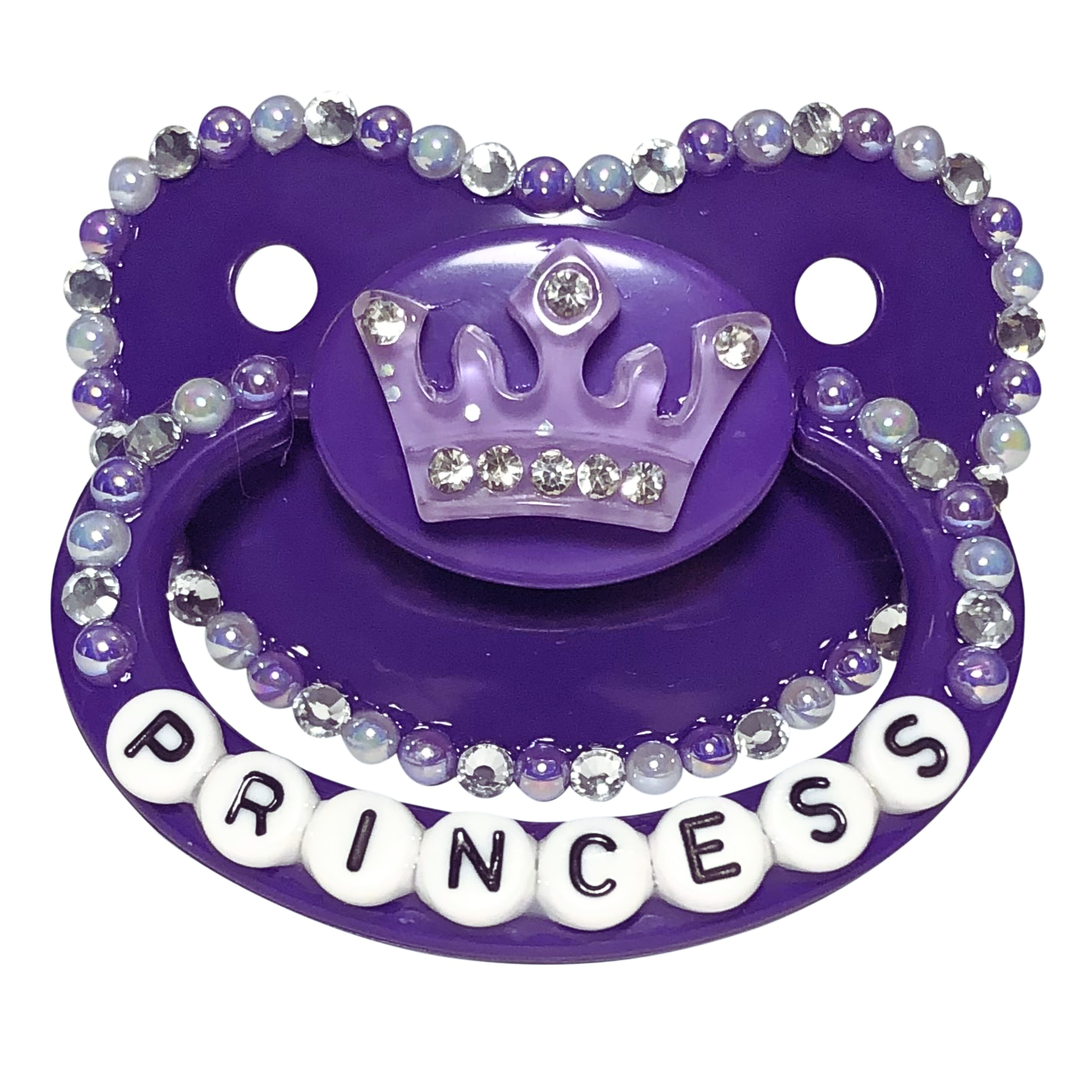 Baby Bear Pacis Adult Pacifier "Princess" Dark Purple Adult Paci (DDLG/ABDL)