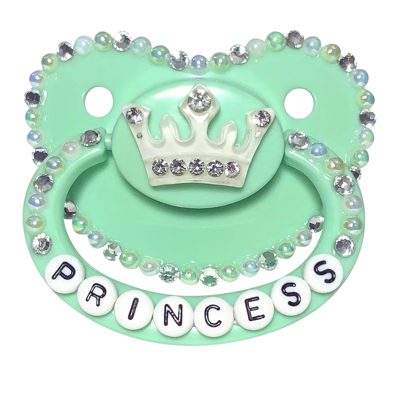 Baby Bear Pacis Adult Pacifier "Princess" Green Adult Paci (DDLG/ABDL)