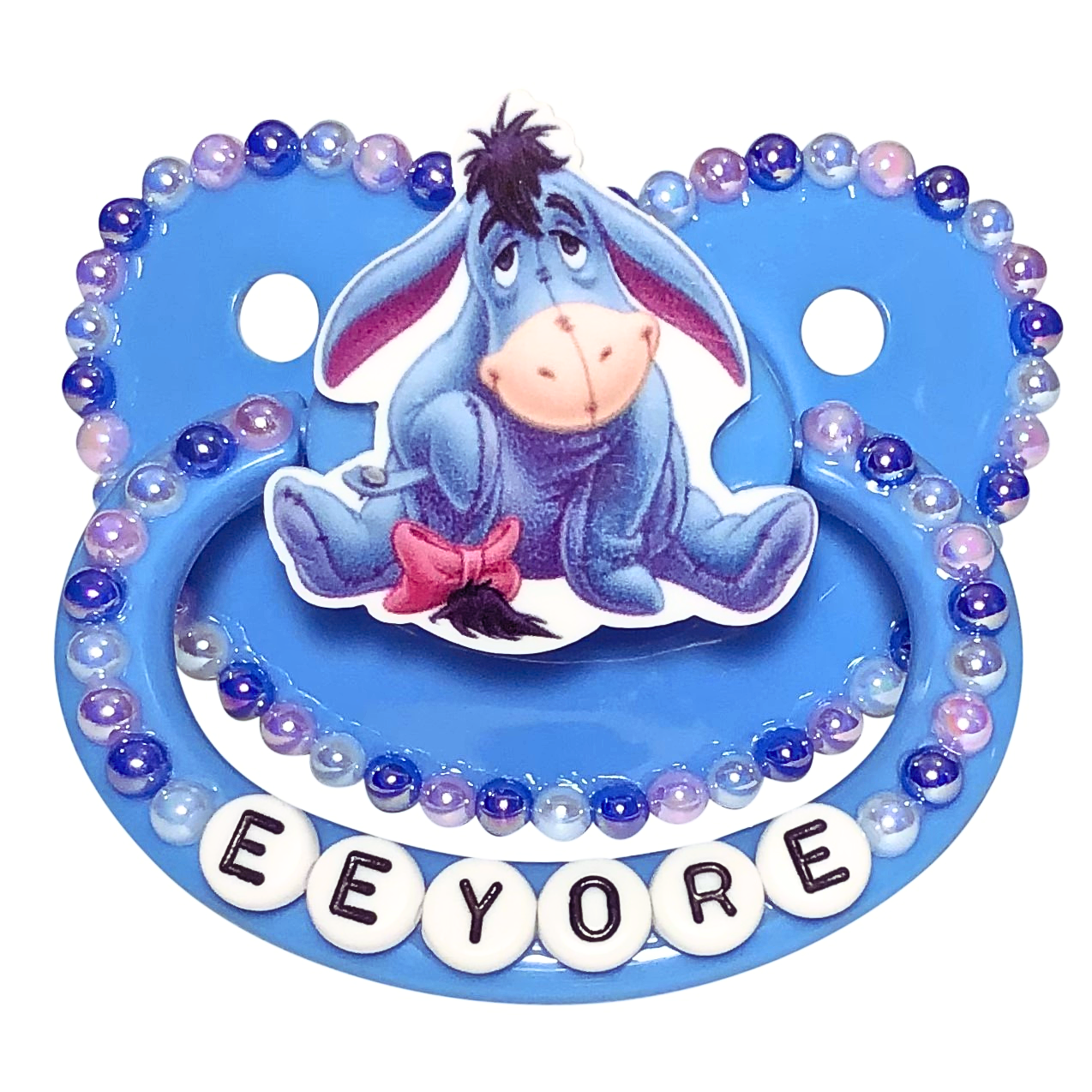 Baby Bear Pacis Adult Pacifier "Eeyore" Blue Adult Paci (DDLG/ABDL)