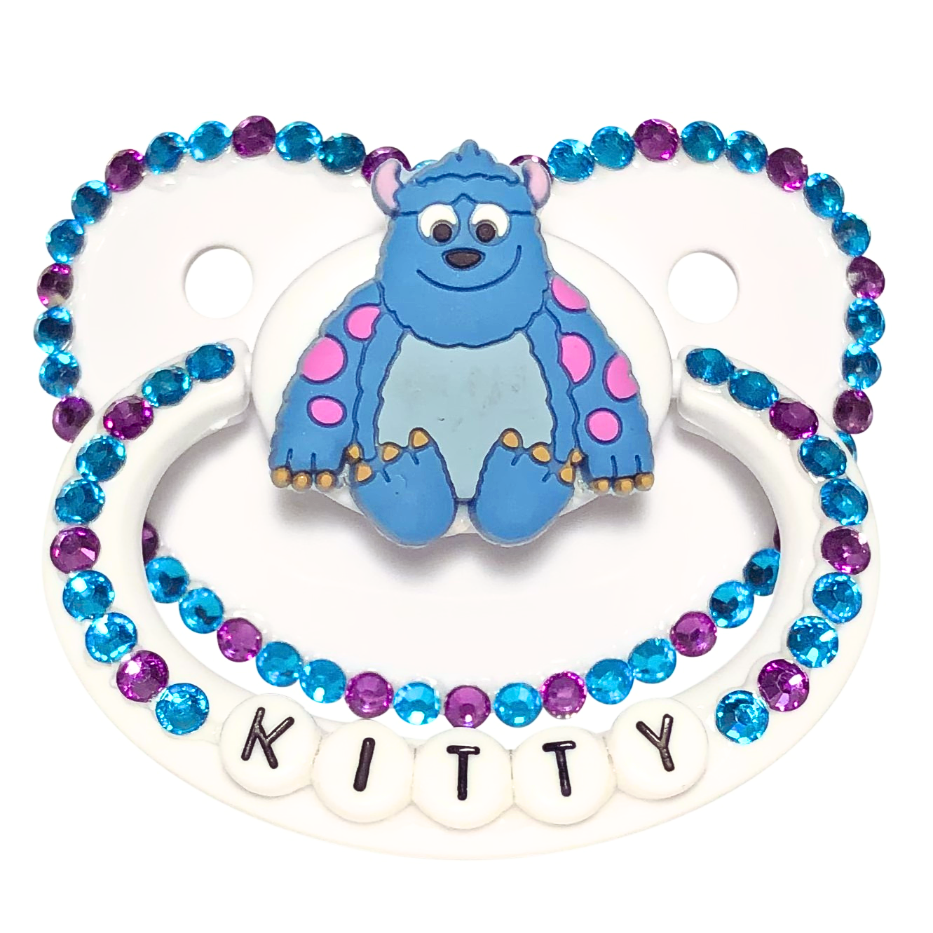 Baby Bear Pacis Adult Pacifier "Kitty" White Monster's Inc. Adult Paci (DDLG/ABDL)