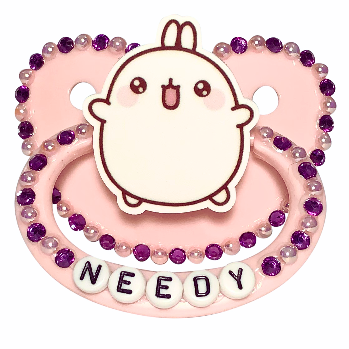 Baby Bear Pacis Adult Pacifier "Needy" Pink Molang Adult Paci (DDLG/ABDL)