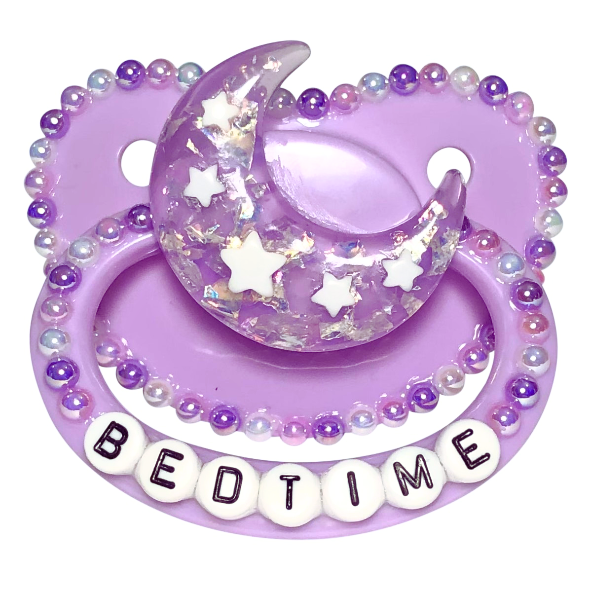 Baby Bear Pacis Adult Pacifier "Bedtime" Purple Adult Paci (DDLG/ABDL)