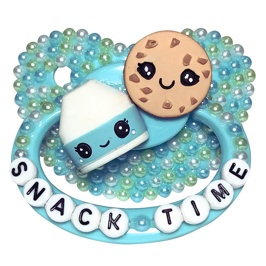 Baby Bear Pacis Adult Pacifier "Snack Time" Teal Adult Paci (DDLG/ABDL)