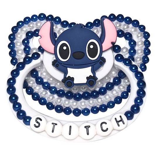 Baby Bear Pacis Adult Pacifier "Stitch" White Adult Paci (DDLG/ABDL)