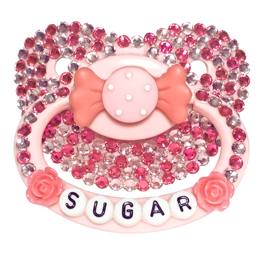 Baby Bear Pacis Adult Pacifier "Sugar" Pink Candy Adult Paci (DDLG/ABDL)