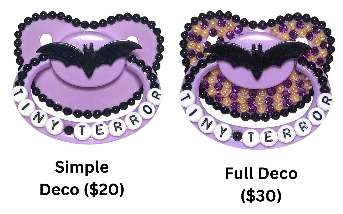 Baby Bear Pacis Adult Pacifier "Tiny Terror" Purple Adult Paci (DDLG/ABDL)